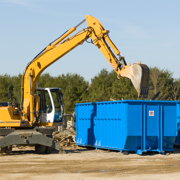 what size residential dumpster rentals are available in Sibley IL